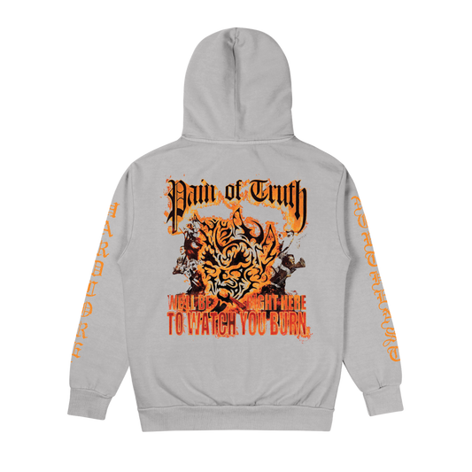 Watch You Burn Grey Hoodie
