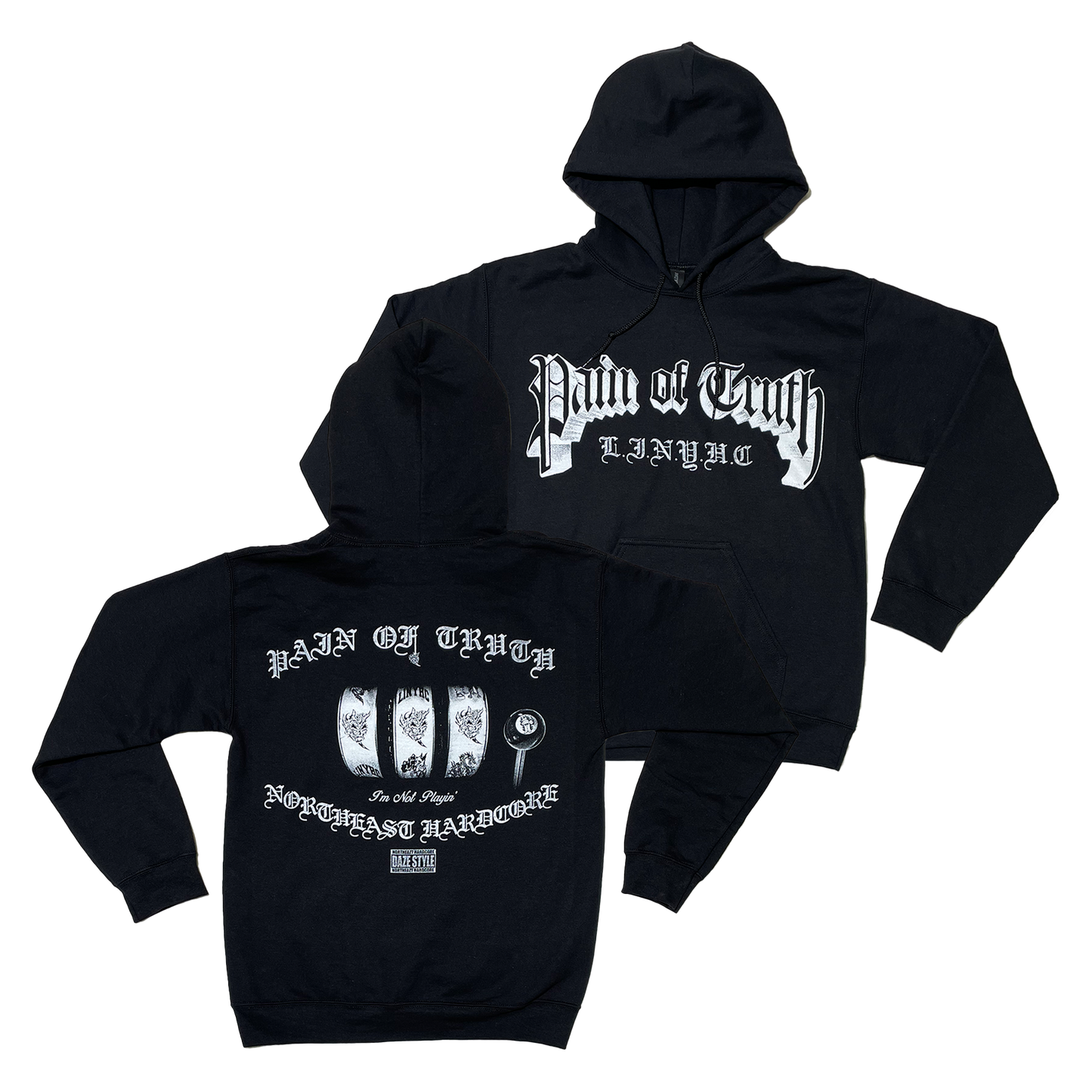 LINYHC Black Hoodie