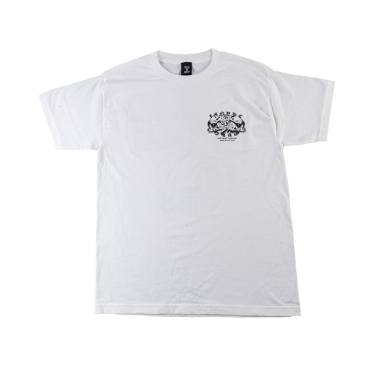 LINYHC Middle Finger White T-Shirt